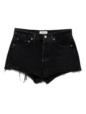 Agolde Parker Vintage Cut‎ Off Black Jean Shorts Size 28